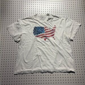 Faded Glory White Graphic Tee